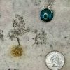 Chrysocolla and Silver Pendant